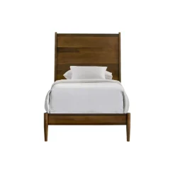 Mor Furniture Bedroom Sets|Malibu Panel Bed, Dresser, Mirror & Nightstand In Walnut, Twin