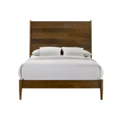 Mor Furniture Beds|Malibu Panel Bed In Walnut, Twin