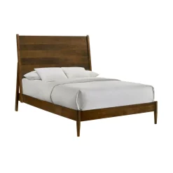Mor Furniture Beds|Malibu Panel Bed In Walnut, Twin