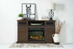 Mor Furniture Fireplace Tv Stands|Fireplaces|Manning Bluetooth Console W/ Fireplace Insert In White, 68 Inch