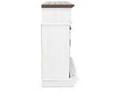 Mor Furniture Fireplace Tv Stands|Fireplaces|Manning Bluetooth Console W/ Fireplace Insert In White, 68 Inch