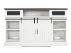 Mor Furniture Media Consoles & Hutches|Tv Stands|Manning Bluetooth Console In Brown, 68 Inch