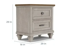 Mor Furniture Bedroom Sets|Mariana Bed, Dresser, Mirror & Nightstand In Vintage Creme, Queen