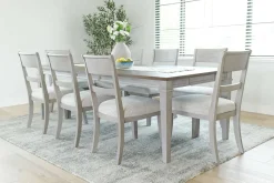 Mor Furniture Dining Room Sets|Seating For 8|Mariana Dining Table & 8 Chairs In Vintage Mocha