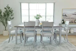 Mor Furniture Seating For 6|Dining Room Sets|Mariana Dining Table & 6 Chairs In Vintage Mocha