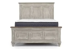 Mor Furniture Beds|Mariana Panel Bed In Vintage Creme, Queen
