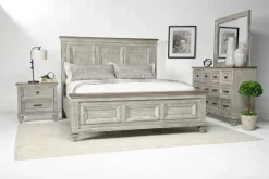 Mor Furniture Beds|Mariana Panel Bed In Vintage Creme, Queen