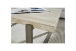 Mor Furniture Sofa & End Tables|Mario End Table In Travertine