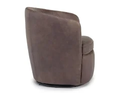Mor Furniture Chairs|Market Swivel Club Chair In Noce Taupe Leather
