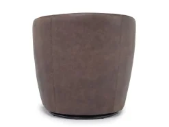 Mor Furniture Chairs|Market Swivel Club Chair In Noce Taupe Leather