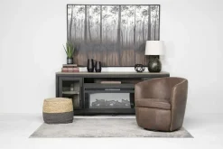 Mor Furniture Chairs|Market Swivel Club Chair In Noce Taupe Leather