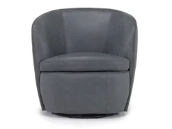 Mor Furniture Chairs|Market Swivel Club Chair In Noce Taupe Leather