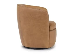Mor Furniture Chairs|Market Swivel Club Chair In Noce Taupe Leather