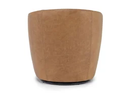 Mor Furniture Chairs|Market Swivel Club Chair In Noce Taupe Leather