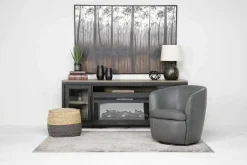 Mor Furniture Chairs|Market Swivel Club Chair In Noce Taupe Leather