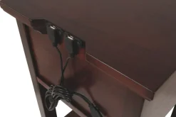 Mor Furniture Accent Tables|Marnville Accent Table W/ Usb Charger In Espresso