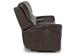 Mor Furniture Living Room Sets|Martina 2 Power Sofa & Loveseat In Dark Brown