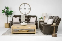 Mor Furniture Reclining Loveseats|Reclining Sofas|Martina Reclining Loveseat In Dark Brown