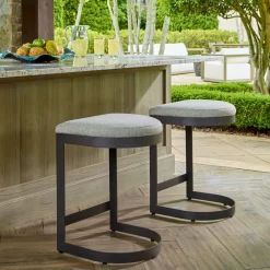 Mor Furniture Counter Height Stools|Barstools|Maude Outdoor Counter Height Stool In Black