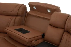 Mor Furniture Reclining Sectionals|Sectionals|Max 6 Piece 2 Power Sectional In Aline Timber Leather
