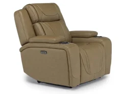 Mor Furniture Recliners|Max Power Recliner In Aline Butternut Leather