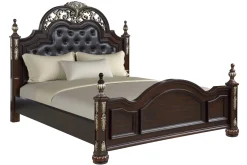Mor Furniture Upholstered Beds|Beds|Maximus Upholstered Panel Bed In Madeira, Queen