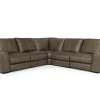 Mor Furniture Reclining Sectionals|Reclining Sofas|Mayflower 5 Piece 2 Power Sectional In Seville Umber Leather