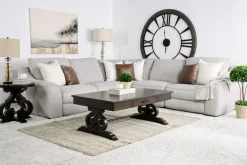 Mor Furniture Reclining Sectionals|Reclining Sofas|Mayflower 5 Piece 2 Power Sectional In Ashland Sand