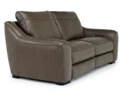 Mor Furniture Reclining Loveseats|Reclining Sofas|Mayflower 2 Power Loveseat In Seville Umber Leather