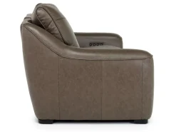 Mor Furniture Reclining Loveseats|Reclining Sofas|Mayflower 2 Power Loveseat In Seville Umber Leather