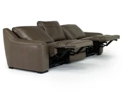 Mor Furniture Living Room Sets|Mayflower 2 Power Sofa & Loveseat In Seville Umber Leather