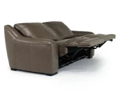 Mor Furniture Living Room Sets|Mayflower 2 Power Sofa & Loveseat In Seville Umber Leather