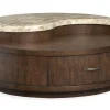 Mor Furniture Coffee Tables|Mcpherson Round Coffee Table In Burnt Umber