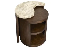 Mor Furniture Sofa & End Tables|Mcpherson Round End Table In Burnt Umber
