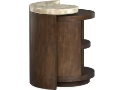 Mor Furniture Sofa & End Tables|Mcpherson Round End Table In Burnt Umber