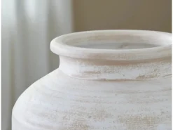 Mor Furniture Vases|Meadie Tall Vase In Distressed White