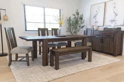 Mor Furniture Dining Benches|Meadow Dining Bench In Gray
