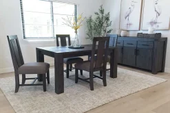 Mor Furniture Seating For 4|Dining Room Sets|Meadow Extendable Dining Table & 4 Chairs In Brown