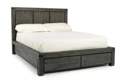 Mor Furniture Beds|Meadow Panel Bed W/ Storage In Brown, Full