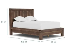 Mor Furniture Beds|Meadow Panel Bed W/ Storage In Brown, Full