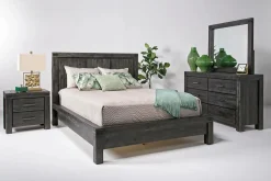 Mor Furniture Beds|Meadow Panel Bed W/ Storage In Brown, Full