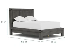 Mor Furniture Beds|Meadow Panel Bed W/ Storage In Brown, Full
