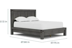 Mor Furniture Beds|Meadow Panel Bed W/ Storage In Brown, Full