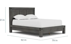 Mor Furniture Beds|Meadow Panel Bed W/ Storage In Brown, Full