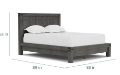Mor Furniture Beds|Meadow Panel Bed W/ Storage In Brown, Full