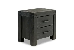 Mor Furniture Bedroom Sets|Meadow Panel Storage Bed, Dresser, Mirror & Nightstand In Gray, Full
