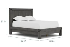 Mor Furniture Bedroom Sets|Meadow Panel Storage Bed, Dresser, Mirror & Nightstand In Gray, Full