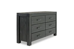 Mor Furniture Bedroom Sets|Meadow Panel Storage Bed, Dresser, Mirror & Nightstand In Gray, Full