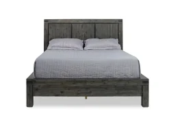 Mor Furniture Bedroom Sets|Meadow Panel Storage Bed, Dresser, Mirror & Nightstand In Gray, Full