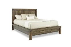 Mor Furniture Bedroom Sets|Meadow Panel Storage Bed, Dresser, Mirror & Nightstand In Gray, Full